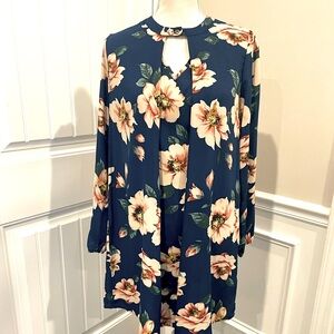 Floral long sleeve dress